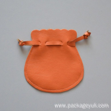 Custom leather pouch bag logo printing